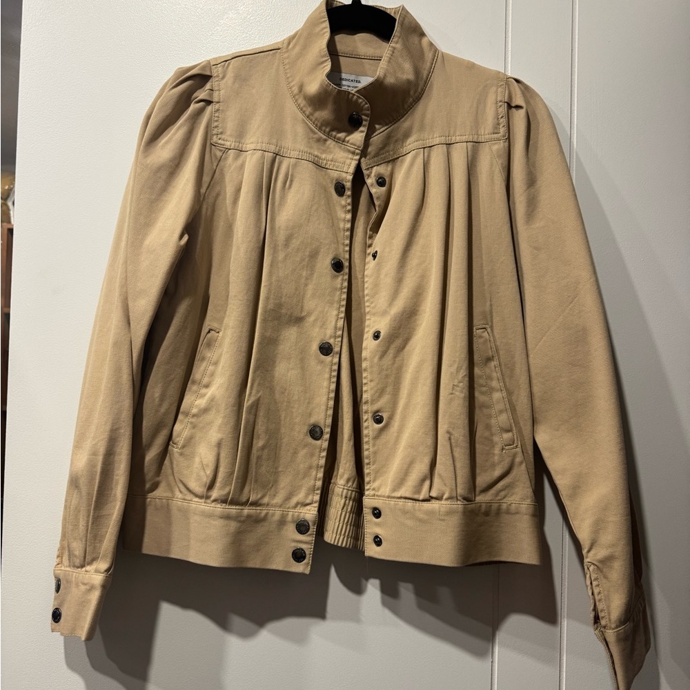 Swedish Dedicated Brand - Organic Cotton Western Jacket with Puff Sleeves